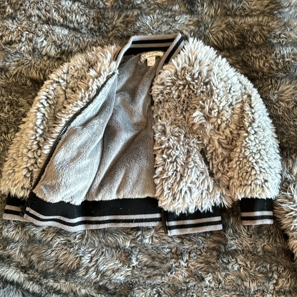 Widgeon 4 smiley grey shaggy jacket - Picture 3 of 6